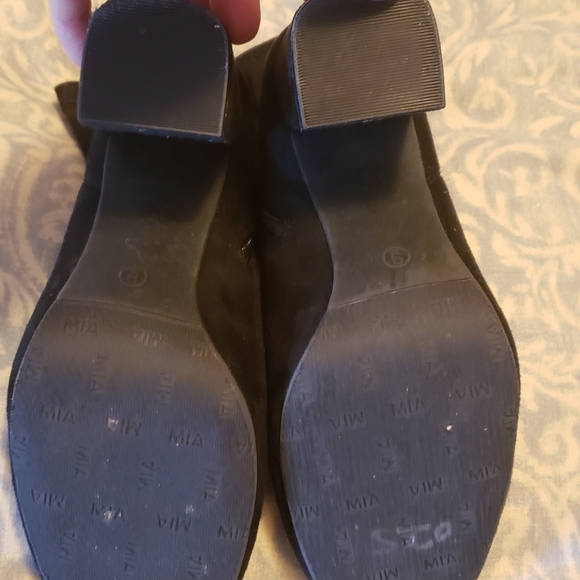 Black Suede Booties - Picture 4 of 5